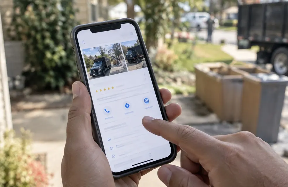 Perfil de Google Business para Junk Removal: Cómo Llenarlo para Recibir Llamadas